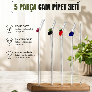 5'Lİ CAM PİPET SETİ